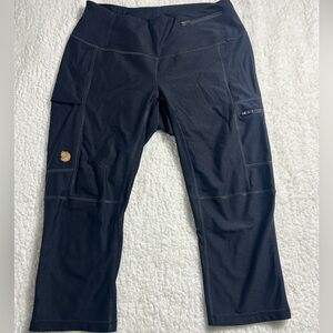 Fjällräven Women’s Cropped Trekking Leggings Black Size L